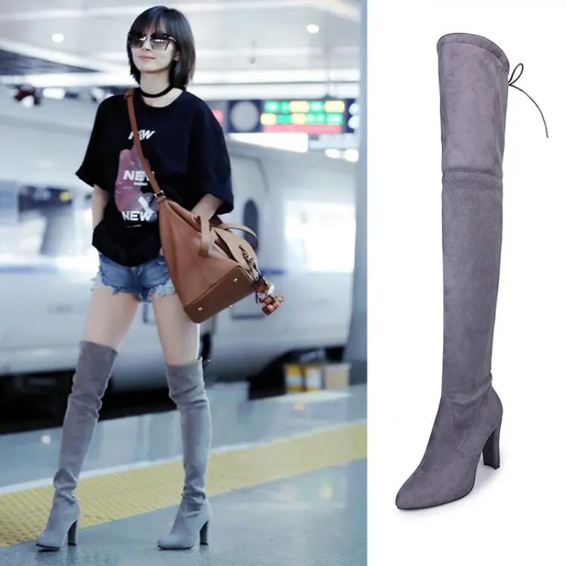 Knee High Sock Women - Novas Botas Femininas de Cano Alto