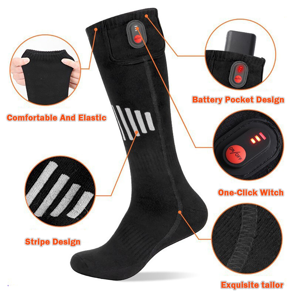 Inverno aquecido meias com cai - Thermal Sock Winter avaliação e preço