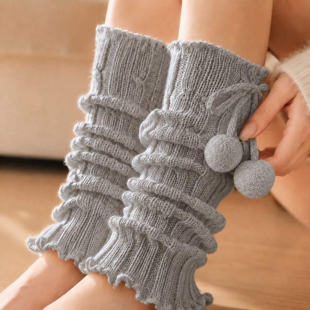 Polainas de Tricô com Padrão T - Boot Sock Slouchy avaliação e preço