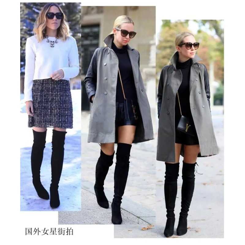 Novas Botas Femininas de Cano  - Knee High Sock Women avaliação e preço