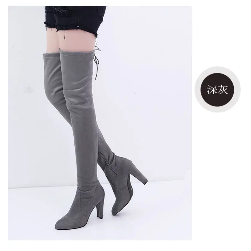 Novas Botas Femininas de Cano  - Knee High Sock Women avaliação e preço