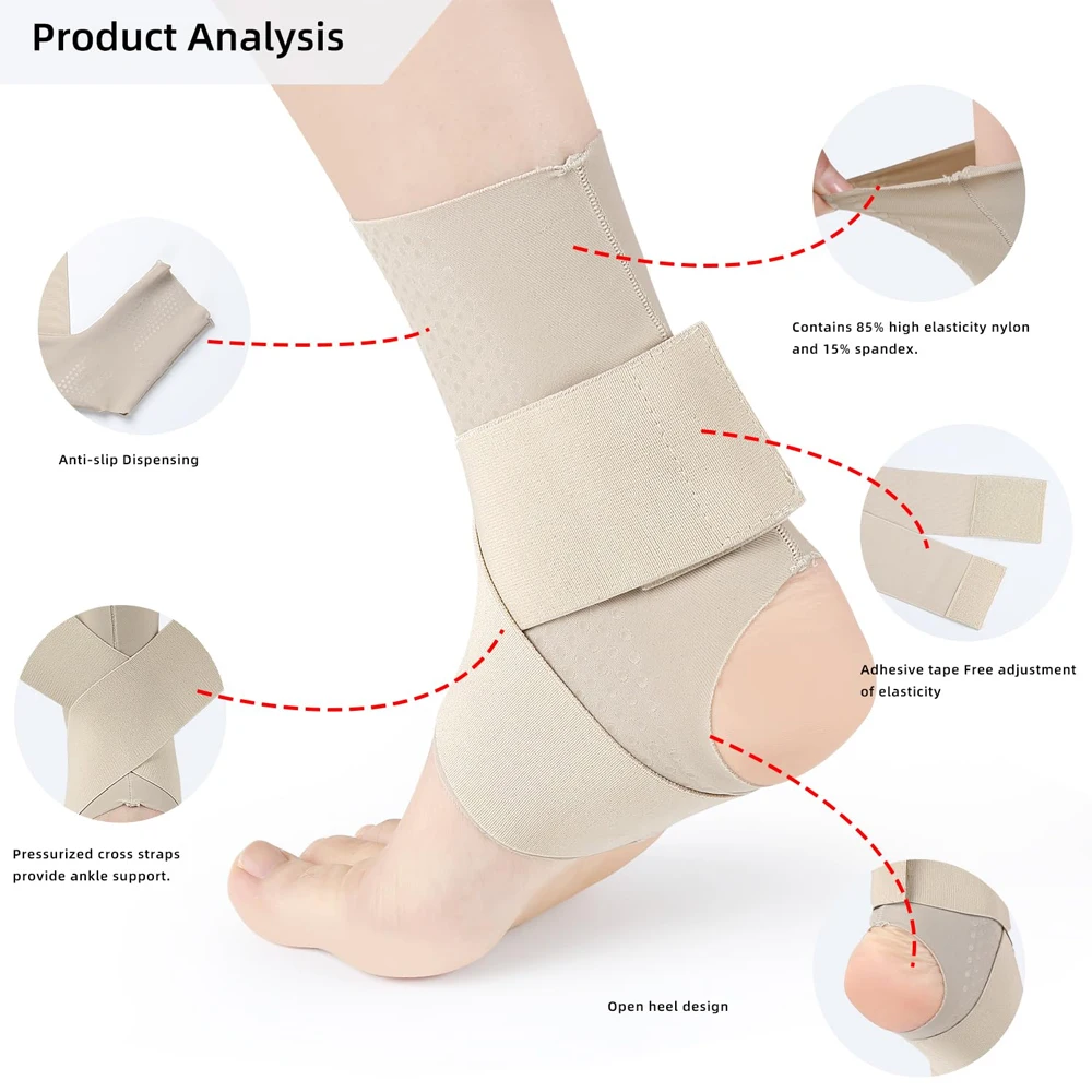 1 pçs compressão tornozelo cin - Ankle Brace Sock avaliação e preço