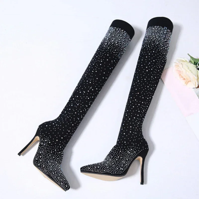 Sexy sobre o joelho botas para - Knee High Sock Women avaliação e preço