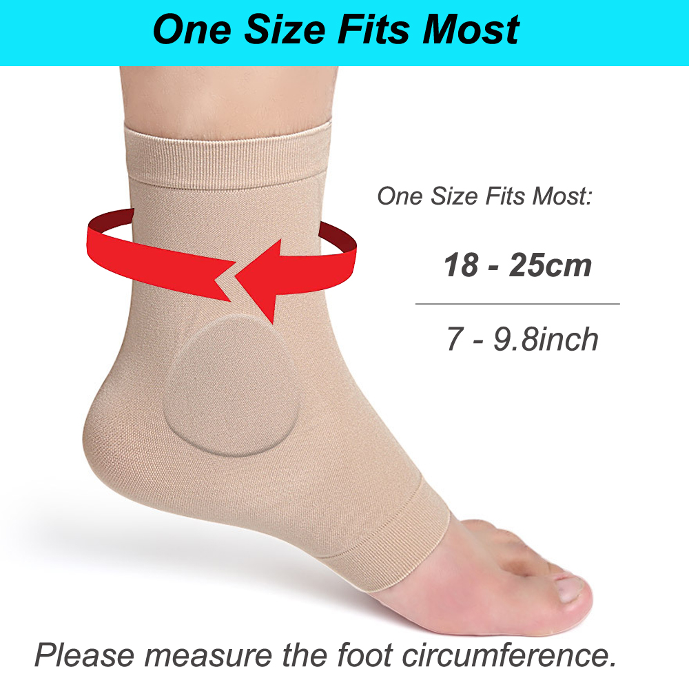 1 par de manga de almofada de  - Ankle Brace Sock avaliação e preço