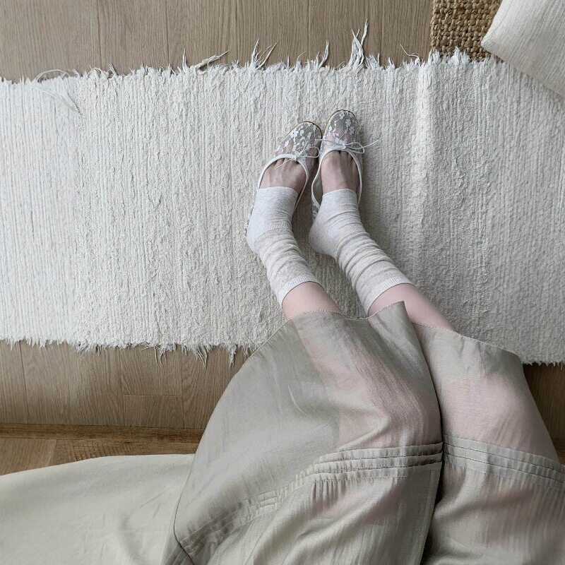 1 Par de Polainas de Malha Tra - Boot Sock Slouchy avaliação e preço