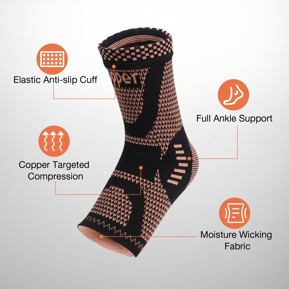 2PCS Suporte de Tornozelo em C - Ankle Brace Sock avaliação e preço