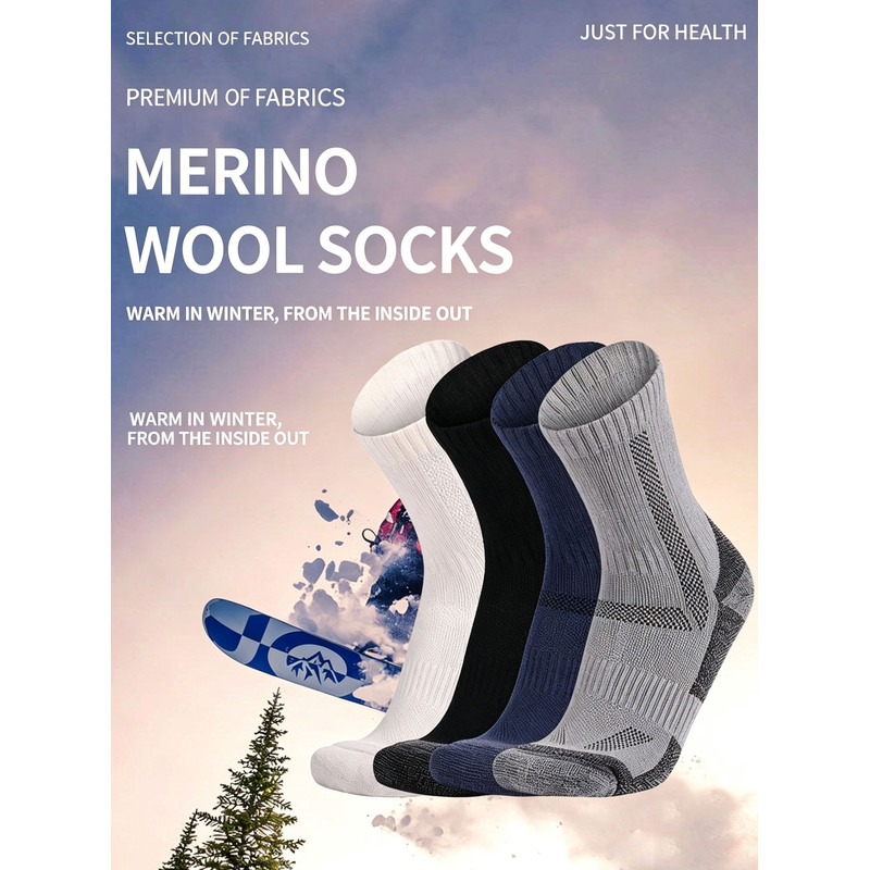 Meias masculinas grossas de lã - Thermal Sock Winter avaliação e preço